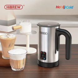 Schiumalatte HIBREW 4 in 1: Latte e cappuccini caldi e schiumosi automatici...